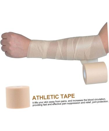 FRCOLOR 3 Rolls Sports Tape - Breathable Athletic Tapes for Shock-Proof Support | Skin Bandage & Wrist Tape - Khaki - 7x7x7cm (3pcs - Buy Online on GoSupps.com
