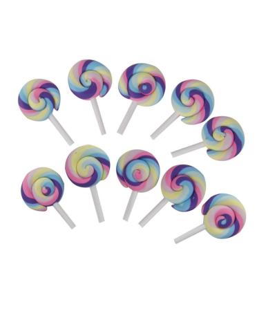 TOPBATHY 10pcs Candies Candy Lollipop Diy Craft Cosmetic
