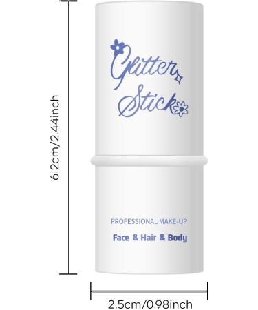 KYDA Body Glitter Stick Chunky Glitter Gel for Face Body Hair Sparkling Holographic Mermaid Sequins Paint Waterproof Multiuse Makeup Glitter Gel Red - Buy Online on GoSupps.com