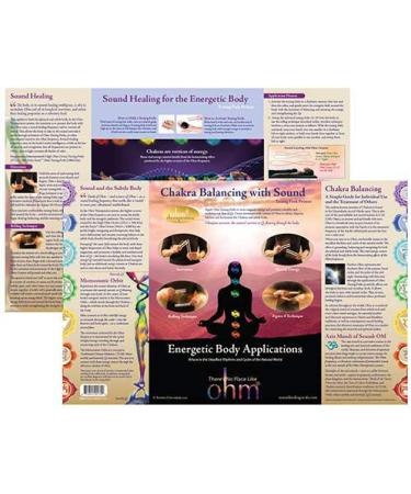 Ohm Therapeutics Tuning Fork Treatment Charts Bundle for Massage Therapy & Energy Practitioners - Chakra Balancing & Sound Therapy - Buy Online on GoSupps.com
