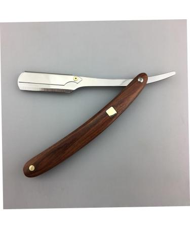 Minkissy Double Foldable Razor for Men - Safe Metal Hand Shaving Tool & Wooden Cutlery Holder | International Shipping Available - Buy Online on GoSupps.com
