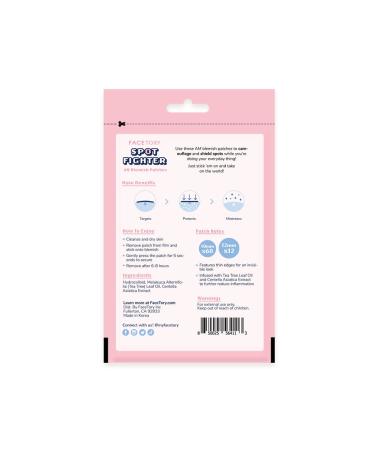 Facetory AM Spot Fighter Acne Patches - Tea Tree & Cica, 72 Hydrocolloid Patches, 2 Sizes, Invisible Treatment for Morning, Daytime - Buy Online on GoSupps.com
