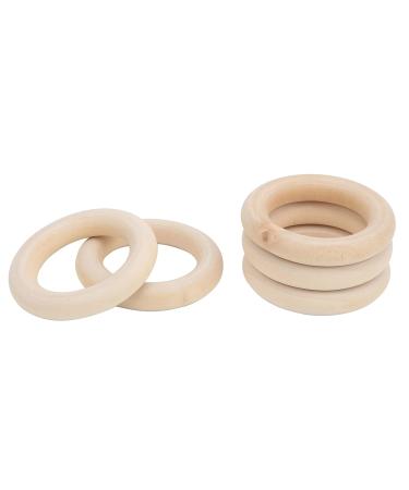 Buy 5pcs Wooden Teether Circles - Smooth Unfinished 50MM DIY Teething Rings & Jewelry Connectors for Crafts - International Shipping Available - Buy Online on GoSupps.com