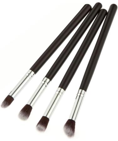 PLAFOPE 4pcs Set Eye Make-up Brush Kit Makeup Tool Eye Shadow Brushes Theive Cosmetics Lip Scruber Black - Buy Online on GoSupps.com
