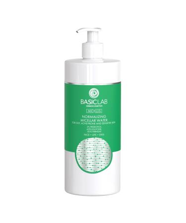 New Approach Sp z oo BasicLab Dermocosmetics Micellar Normalizing lotion for oily acneprone skin 500 ml skin cleansing makeup remover for skin care
