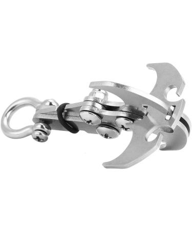 Stainless Steel Climbing Claw - Foldable Grappling Hook & Carabiner for Outdoor Survival Mountaineering & Hiking - Buy Online on GoSupps.com