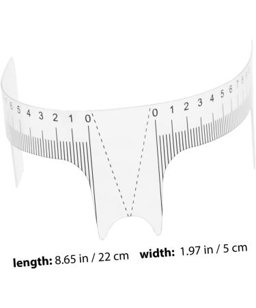 FRCOLOR 10pcs Eyebrow Design Ruler Clear Stickers Disposable Eyebrow Ruler Sticker Eyebrow Positioning Tool - Buy Online on GoSupps.com