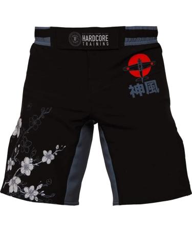 Hardcore Training Fight Shorts Sakura Men's - Boxing MMA BJJ Grappling Fitness - Medium - Buy Online on GoSupps.com