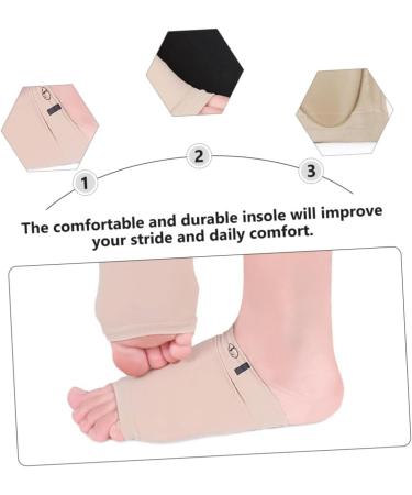 NOLITOY Arch Support Socks & Insoles - 6 Pairs Cushion Pads for Heel Spurs & High Arches - Orthotic Shoe Inserts for Men & Women - Buy Online on GoSupps.com