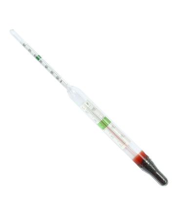 HeroNeo Aquarium Glass Float Hydrometer With Thermometer Salt Marine Misc.