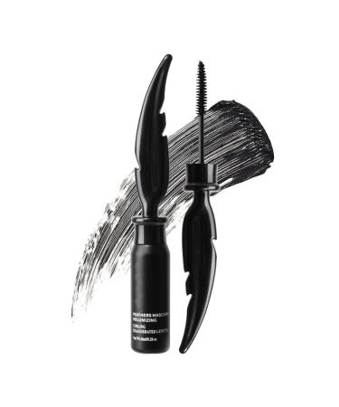 Black Feather Mascara, Lengthening and Thick, Long-lasting, Waterproof, Smudge-proof Eyelashes, All Day Exquisitely Full(1pcs)