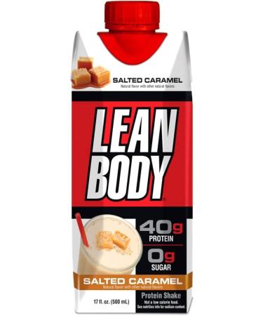 LABRADA Lean Body Ready-to-Drink Bottle Salted Caramel 12 Count Salted Caramel 17 Fl Oz (Pack of 1)