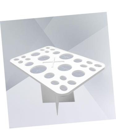 Beavorty Cosmetics Brush Organizer | 26 Makeup Brush Storage Tools | Air Drying Rack & Holder | White Cosmetic Box for Beauty Essentials - Buy Online on GoSupps.com