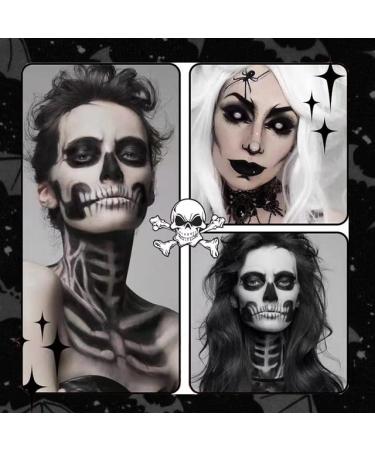 Highly Pigmented Non-Toxic Face & Body Color Stick for Halloween & Cosplay - SFX Makeup Pencil (White & Black) - Buy Online on GoSupps.com