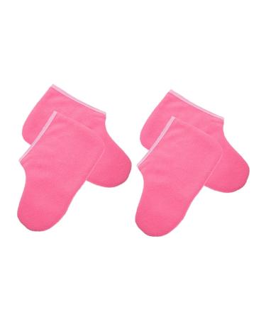 Healvian 2 Pairs Foot Mask Insulation Bag Paraffin Wax Bath Mittens Hot Wax Foot Bags Covers Paraffin Wax Foot Covers Foot Protectors Foot Paraffin Wax Bath Liners Foot Spa Covers Polyester