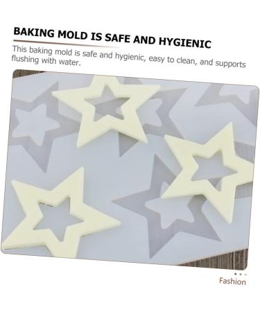 Milisten Silicone Mold Star Shaped Silicone Star Fondant Molds Resin Letter Molds Resin Mold Gum Paste Star Candy Molds Handmade Dessert Mold Cake Soap White Silica Gel Chocolate Insert - Buy Online on GoSupps.com
