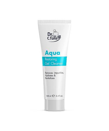 FARMASI Dr. C. Tuna Aqua Restoring Gel Cleanser Gentle Hydrating Facial Cleansing Treatment for All Skin Types Daily Facial Cleanser Gently Removes Dirt Impurities 3.4 fl. oz/100 ml