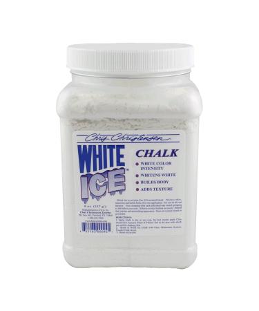 Chris Christensen White Ice Chalk, Dog Cosmetics, Groom Like a Professional, Natural Look, Easy to Apply and Blend, Does Not Contain Bleach or Peroxide, Made in The USA, 8 oz