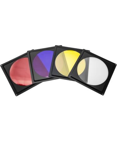 Flashpoint Universal Barn Door Kit with Grid and Gels - Control Light and Color Effectively - Buy Online on GoSupps.com