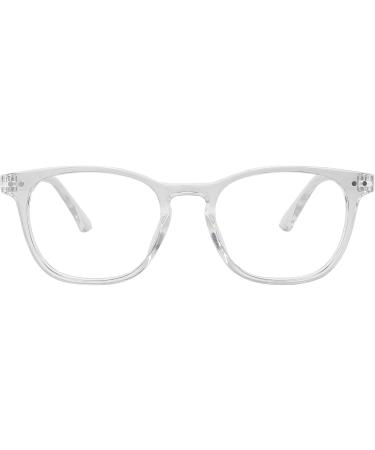 Buy Blue Light Blocking Glasses for Women & Men - Oval Transparent Style | Best Eye Protection - Buy Online on GoSupps.com