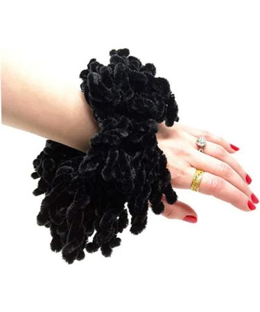 Hair Scrunchies for Girls Volumising Scrunchie Big Hair Ties Elastic Hairbands Hair Headwear Black Hair Scrunchies - Buy Online on GoSupps.com