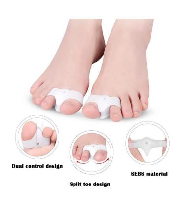Orthopedic Bunion Splint Set - Big Toe Separator Brace Sleeves with Gel Corrector for Day and Night Support - Hallux Valgus Correction and Toe Straightener for Foot Pain Relief - Men and Women - Buy Online on GoSupps.com