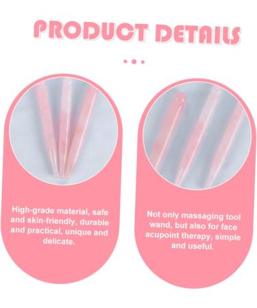 Buy Minkissy Crystal Slide Facial Tools - Self-Massage Acupress Rod & Eye Roller | Rose Quartz Foot Scraper & Body Massage Tool for Relaxation - Buy Online on GoSupps.com