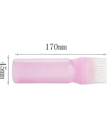 3PCS NEW 60ml White Purple Pink Dyeing Shampoo Bottle Oil Dispensing Comb Hair Dye Applicator Brush Hair Dye Brush Bottle Hair Colour Brush Hair Oil Bottle Dyeing Shampoo Bottle - Buy Online on GoSupps.com