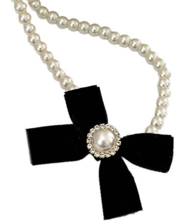 Vsilay Lianxue Elegant Bowknot Pendant Necklace - Long-lasting Imitation Pearls for Fashion Outfits - International Shipping Available - Buy Online on GoSupps.com