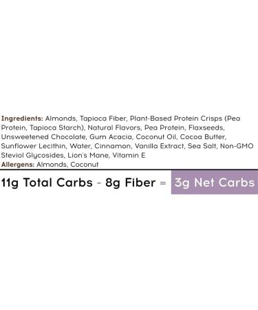 Buy IQBAR Brain and Body Keto Protein Bar - Almond Butter Chip - Low Carb High Fiber Vegan Snack | Healthy Meal Replacement Energy Bar - Buy Online on GoSupps.com