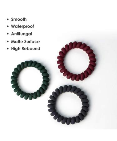 10 Pcs Colorful Spiral Hair Ties - Elastic Coil Hair Ties for Women and Girls - Buy Online on GoSupps.com