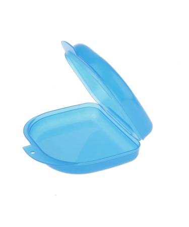 Small Medium Open Storage Denture Case - Blue PP Material