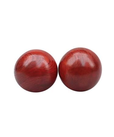 TOVINANNA 2 Pieces Hand Message Ball Message Roller For Rosewood Handball 6cmX6cm Red