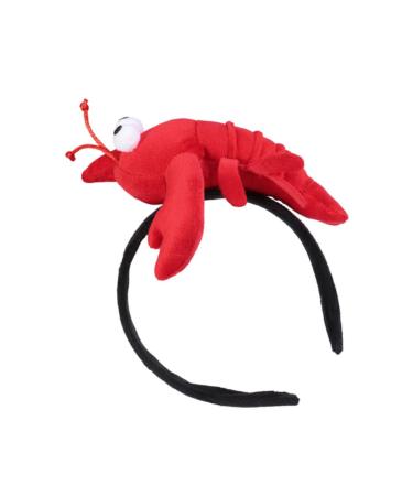 CRILSTYLEO 1pc Lobster Headband Festive Decor Headdress Delicate Hairbands Holiday Party Supplies Creative Headbands Party Hairband Stuffed Headbands Funny Headband Adorable Hairband