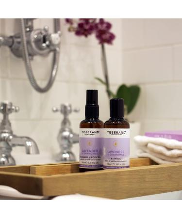 Tisserand Lavender & Chamomile Bath Oil 200ml - Aromatherapy Blend for Relaxation - Buy Online on GoSupps.com