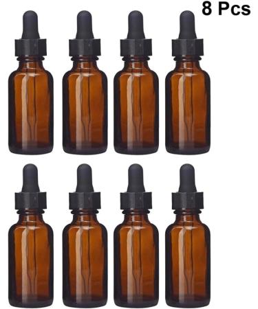FRCOLOR 8 Pcs Glass Eye Dropper Bottles - 20ml Essential Oil & Perfume Vials for Travel | Terrarium Glass Dropper Bottles - Buy Online on GoSupps.com