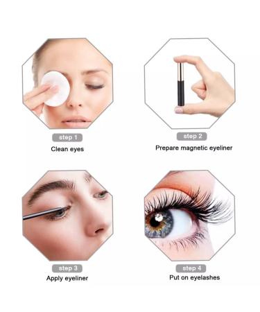 ZOZONE Magnetic Eyelashes with Eyeliner Kit - Faux Mink Wispy Fluffy Doe Curly 3D False Lashes - No Glue Needed - Reusable for Manga Cosplay - 33mm x 15mm - Buy Online on GoSupps.com