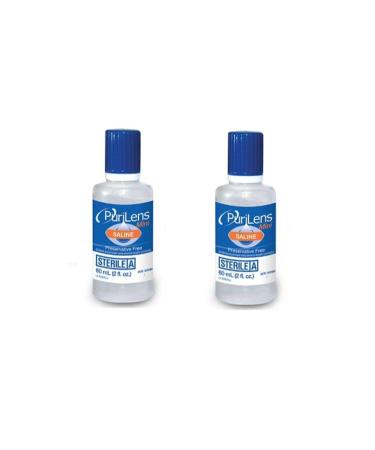 PuriLens Mini Preservative Free Saline 2-Fl. Oz (60-ml) Airline Approved Travel Size. Unisol 4 Replacement (Pack of 2) 2 Fl Oz (Pack of 2)