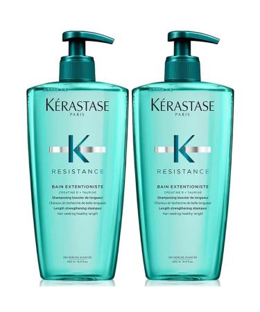 K RASTASE K RASTASE Resistance Bain Extentioniste Repairing Length Shampoo Creatine R and Taurine 500 ml x 2 DUO
