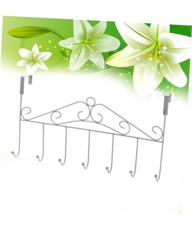STOBAZA Hanging Hooks 2pcs Metal Clothes Rack Over The Door Bedroom Hooks Coat Hanger Rack Hook up Nail Locker - Buy Online on GoSupps.com