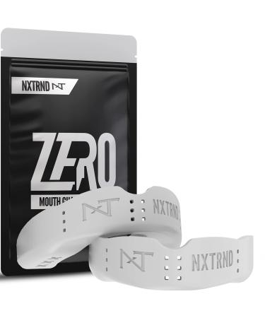 2 Pack Nxtrnd Zero Mouth Guard Sports  1.6 mm Ultra Thin Professional Mouthguards for Boxing, MMA, Sparring, Wrestling, Football, Lacrosse and Other Sports (White)