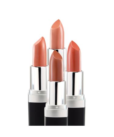 VK Vivien Kondor London Naughty Nude Lipstick Set of 4 - Halal and Vegan Lipstick Revitalizing Creamy Shades Long Stay Nude