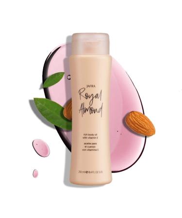 JAFRA Royal Almond Body Oil - Fresh Scent 8.4 Fl Oz for All Skin Types Hydrating & Nourishing Gluten Free