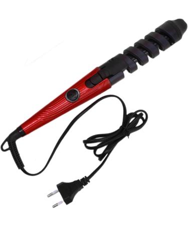 Automatic Curling Wand - Hair Curler Wand | Automatic Hair Curler Hair Straightener and Curler 2 in 1 Curling Iron for Hair Styling Red US - Buy Online on GoSupps.com