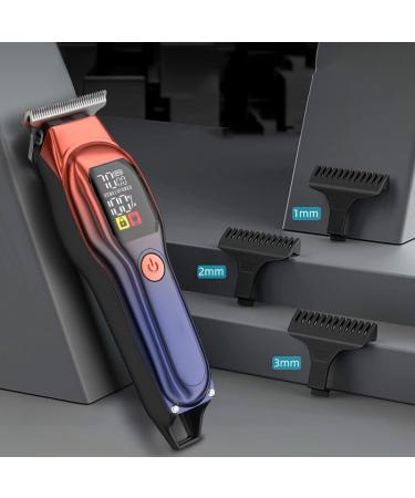 Home Speed Adjustable Electric Hair Clipper - Intelligent Digital Display 14.5cm Orange | Best for Hair Cutting - Buy Online on GoSupps.com