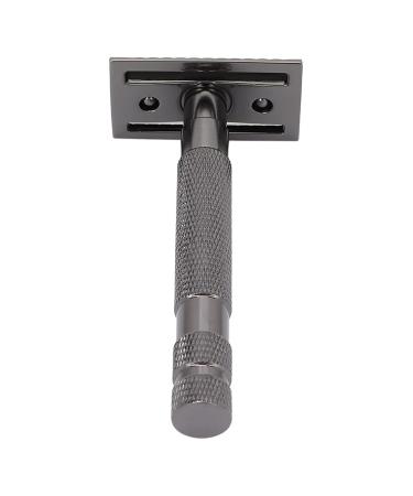 Ergonomic Black Razor Plane - Safe & Stable Hand Razor for Men | Facial Care & Hairdressing | Washable & Portable - Buy Online on GoSupps.com