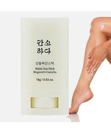 Matte Sun Stick Duo: Mugwort & Camelia SPF50 Organic Sunscreen | Moisturizing & Breathable Formula | Easy to Apply & Refreshing | 2PCS - Buy Online on GoSupps.com