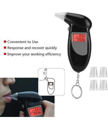 Portable Alcohol Breath Tester - LCD Digital Display with Backlight | Alcohol Analyzer - Buy Online on GoSupps.com