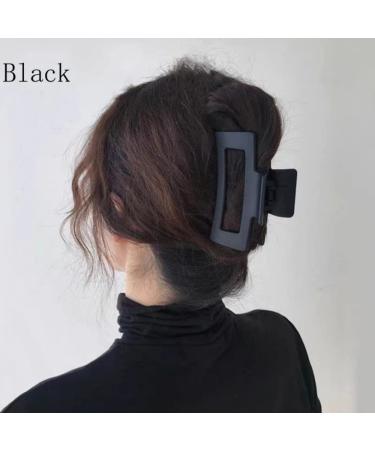6 PCS Hair Claw Clips for Thick and Thin Hair | Black Hair Accessories Set for Women | Rectangle, Square, Butterfly, Heart, N Shape - Buy Online on GoSupps.com