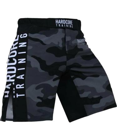 Hardcore Training Night Camo 2.0 Fight Shorts for Men - MMA, Boxing, BJJ, Muay Thai | No Gi Medium Size - Buy Online on GoSupps.com
